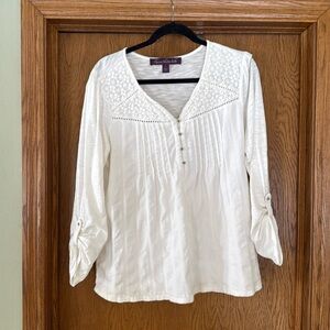 Gloria Vanderbilt Gypsy boho style top